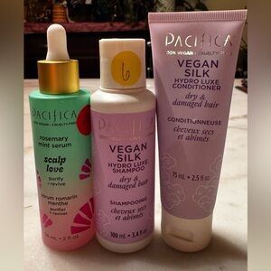 Pacifica Bundle of 3 Pacifica Rosemary Mint Scalp Serum shampoo+conditioner